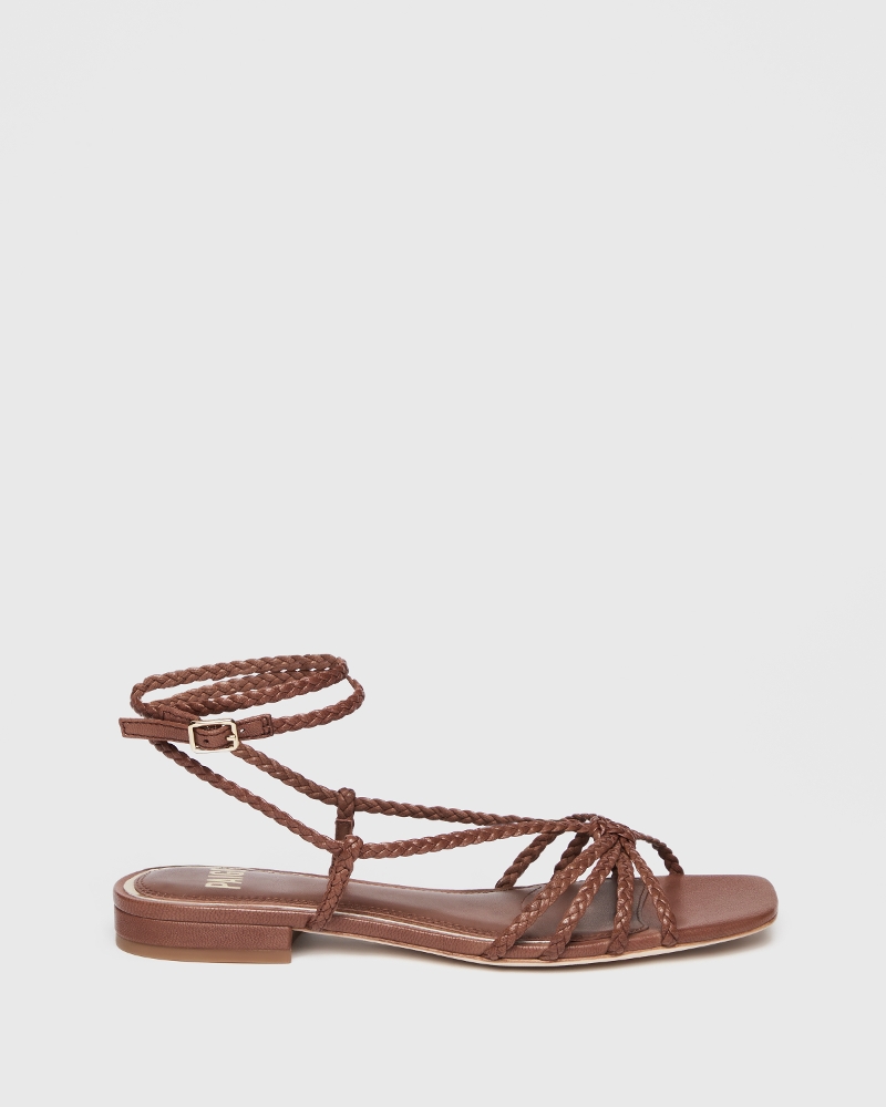 Deanna Sandal - Whisky Leather